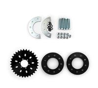 Bicicletta parlò Catena Ruota Posteriore; Sprocket Bici per la Sinistra Motore Kit 16t incosciente con Adattatore per Il Motore my1016z (Kit 4)