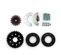 Bicicletta parlò Catena Ruota Posteriore; Sprocket Bici per la Sinistra Motore Kit 16t incosciente con Adattatore per Il Motore my1016z (Kit 2)