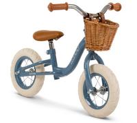 Bicicletta Pedagogica a Spinta Bambino Vintage Blu Senza Pedali