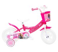 Bicicletta per Bambina 10” Senza Freni Gomme in EVA Barbie Rosa