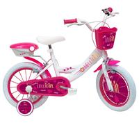 Bicicletta per Bambina 14" 2 Freni Lolly Girl Bianca/Rosa