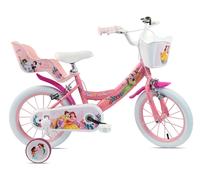 Bicicletta per Bambine 14" Disney Princess Freni Caliper e Stabilizzatori in