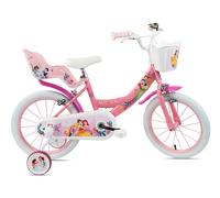 Bicicletta per Bambine 16" Disney Princess Freni Caliper e Stabilizzatori in