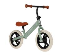 Bicicletta per bambini 12'' in verde opaco con sella regolabile, ruote EVA di colore bianco, supporta max 40 kg
