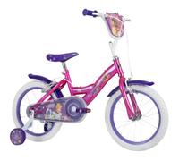 Bicicletta per Bambini 14" con Rotelle Principesse Disney Rosa a Sfera