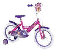 Bicicletta per Bambini 16" con Rotelle Principesse Disney Rosa a Sfera