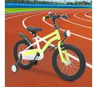 Bicicletta per bambini, 16 pollici con rotelle, per altezze comprese tra 41,34 e 53,15 pollici e per bambini e bambine dai 6 ai 12 anni, giallo/rosa/grigio DescrizioneAndare in bicicletta è un ottimo 