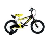 Bicicletta per Bambini 16" Stabilizzatori e Freni Caliper Giallo