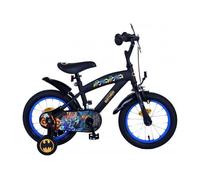 Bicicletta per Bambini Batman 14 Pollici Nero 3,5 -5 Anni Ruote di Supporto
