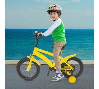 Bicicletta per bambini, bicicletta per bambini da 14" - lunghezza 100 cm, bicicletta per bambini da imparare, bianco/giallo/rosso/blu DescrizioneQuesta splendida bicicletta per bambini ricorda piccole