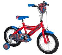 Bicicletta per Bambini con Rotelle 14" Spiderman Rosso Freni Caliper