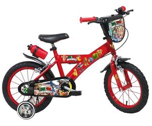 BICICLETTA PER BAMNINI DAI 3 AI 5 ANNI DI BRAIN ROT CON STABILIZZATORI LATERALI. MADE IN ITALY. MISURA 14 POLLICI