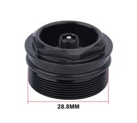 Bicicletta per forcella Valvola Dado 1Pcs 28.8xP1.0mm Tappo Alluminio Lega Nero