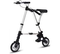 Bicicletta Pieghevole 8 IH, Bicicletta Pieghevole in Alluminio Leggero, Comoda Bici da Città Regolabile, Telaio in Alluminio, Bici da Viaggio All'aperto per Uomo D Donna, White, Size