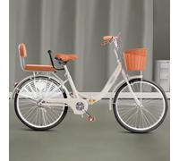 Bicicletta Pieghevole Da 24 Pollici E 26 Pollici Per Adulti, Telaio In Acciaio Ad Alto Tenore Di Carbonio, Con Portapacchi Posteriore E Cestino Anteriore D,24 inch