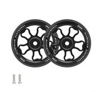 Bicicletta pieghevole da 70 mm per un facile set di ruote in lega di alluminio con cuscinetti integrati per un rotolamento fluido e attrito ridotto, compatibile con la maggior parte delle biciclette