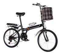 Bicicletta Pieghevole Da Città Per Uomo E Donna - Telaio In Acciaio Ad Alto Tenore Di Carbonio, Bicicletta Pieghevole Da 20" E 22", Velocità Variabile C,22 inch