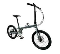 Bicicletta Pieghevole In Lega Di Magnesio Da 20 Pollici, Pieghevole A 7 Livelli, Leggera, A Velocità Variabile, Per Il Tempo Libero, Da Città, Retrò Space Gray
