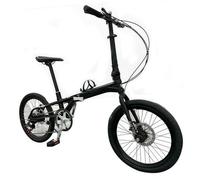 Bicicletta Pieghevole In Lega Di Magnesio Da 20 Pollici, Pieghevole A 7 Livelli, Leggera, A Velocità Variabile, Per Il Tempo Libero, Da Città, Retrò Classic Black