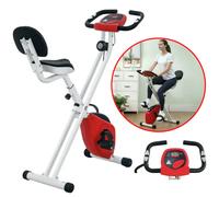 Bicicletta pieghevole magnetica 8 livelli resistenza schienale sella regolabile