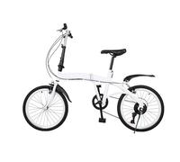 Bicicletta pieghevole, telaio leggero in acciaio al carbonio, bici da città pieghevole, con 6 velocità/ammortizzatori, regolabile, piccola dimensione pieghevole, bambini o adulti con una statura da