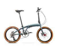 Bicicletta Pieghevole Ultraleggera In Lega Di Alluminio Con Ruote Da 22 Pollici E Cambio Di Velocità, Freni A Disco Per Uomo E Donna, Bicicletta Portatile Per Adulti Titanium Gray