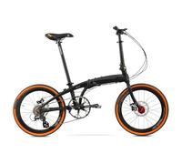Bicicletta Pieghevole Ultraleggera In Lega Di Alluminio Con Ruote Da 22 Pollici E Cambio Di Velocità, Freni A Disco Per Uomo E Donna, Bicicletta Portatile Per Adulti Matte Black