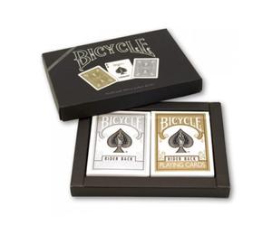 Bicicletta Prestige Line Rider Set Di 2 Mazzi Di Carte (Oro E Argento)