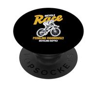 Bicicletta Race Pedalare Vigorosamente Guidare la bici Ciclismo PopSockets PopGrip Adesivo