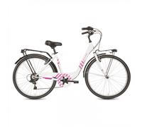 Bicicletta Ragazza MYLAND VICOLO 24.2 - 24" 6V Shimano - Bianco/Rosa - City & Tempo Libero