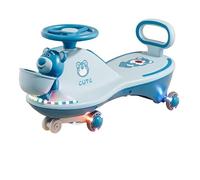 bicicletta Ruote luminose Wiggle Car antiribaltamento, basta ruotarle e via. Il miglior giocattolo da cavalcare for bambini e bambine. bici triciclo(Blauw,Flashing wheel)