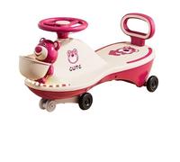 bicicletta Ruote luminose Wiggle Car antiribaltamento, basta ruotarle e via. Il miglior giocattolo da cavalcare for bambini e bambine. bici triciclo(Roze,Normal wheel)
