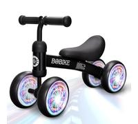 Bicicletta Senza Pedali per 1-2 Anni Baby Walkers regalo per ragazzi e ragazze Giocattoli Regali per Bambini con quattro ruote illuminate