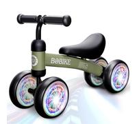 Bicicletta Senza Pedali per 1-2 Anni Baby Walkers regalo per ragazzi e ragazze Giocattoli Regali per Bambini con quattro ruote illuminate