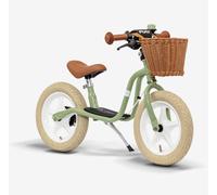 PUKY LR L Classic Retro Green | Ruota per primi passi 2 1/2 anni | Bicicletta per bambini con freno | Balance Bike | Seduta ergonomica, manopole di sicurezza e imbottitura per manubrio | Sella e