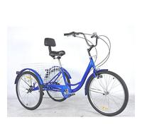 Bicicletta Tre Ruote Esterno 26 Pollici, 7 velocità, Triciclo Adulti con Cestino Posteriore Adulti, Donne e Uomini, Esercizio, Shopping, Ciclismo, pedalata