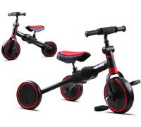 Bicicletta Triciclo per Bambini 3in1 Tiny Bike - Rosso