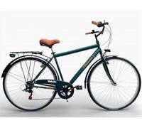 Bicicletta Uomo 28" Passeggio Verde Vintage Velodia Bici da Città con Cambio Shimano · Comoda e Robusta · Perfetta per Spostamenti Quotidiani e Tempo Libero · Stile Retrò (Bici)