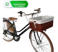 Bicicletta VELOPOLI Retrò DONNA ACCIAIO 28″ Cambio 6 Velocità + CESTO IN VIMINI