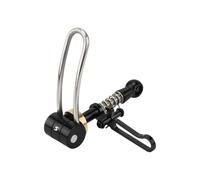 Biciclette Seat Clamp, Scooter Seat Post Clip, Quick Release Folding Bicycles Replacement Part, Alluminio Lega Costruzione, High Stability for Smooth Riding, 58 g, Black, 1 pezzo