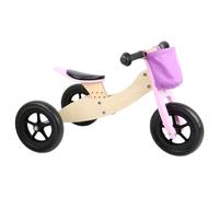 bicicletta senza pedali in legno Maxi Small Foot 2 in 1 rosa