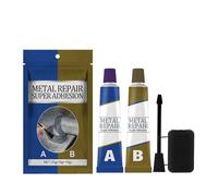 Bicomponente per Plastica,Colla per Metallo Extra Forte B) Colla Bicomponente per Metallo,Adatto per Riparazione,Riempimento,Saldatura di Metalli,Acciaio Inossidabile,Lega di Alluminio