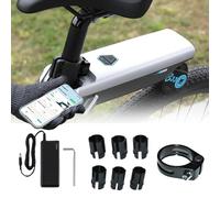 Bicycle Booster(APP Control), 4 Modes Pedal Assistance Kit, Up to 31 Miles Range, Electric Bike Conversion Kit for Mountain Bike and Road Bike, 6 Seatpost Adapters, 30s Tool-Free Installation,Blue