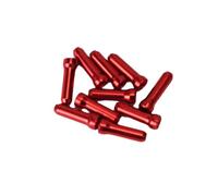 Bicycle Brake Cable End Caps - 0.47 Inch Aluminium Alloy Crimps | 10 Pack Inner Wire Caps Road Mountain Bike | Prevent Core Splitting Universal Shift Accessory. Black, Red, Blue, Gold, Silver