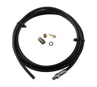 Bicycle Brake Oil Line 2M With Olive Needle | 2 meter rubber hose, fits MT2 MT4 brakes, includes olive and needle, black finish, race ready