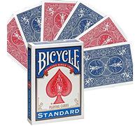 Bicycle Carte da gioco, rosso blu, formato poker, doppio retro, sigillato in fabbrica, carte magiche Gaff