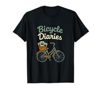 Bicycle Diaries - Cestino per Foto a Tema Bicicletta Maglietta