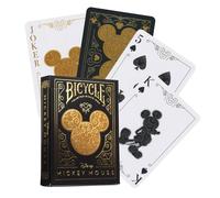 Bicycle Disney Mickey Mouse Black & Gold Playing Cards Deck Poker Size USA Nuovo