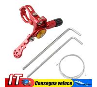 Bicycle Dropper Seatpost Remote Wire Control for 22.2mm Handlebar Clamp (Black)