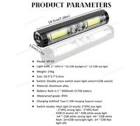 Bicycle Front Headlight LED Bike Light USB Rechargeable Lamp Cycling Light IPX4